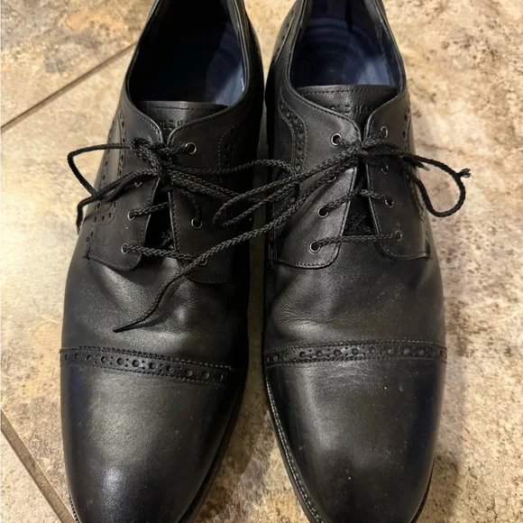 COLE HAAN Cole Haan Jefferson Grand Cap Toe Oxford DRESS SHOES BLACK LEATHER 12 Cole Haan Men main image 4